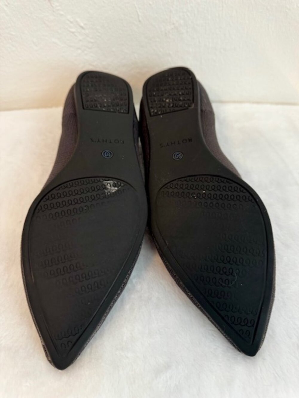 Rothy’s The Point Size 10 Dark Gray Washable Knit Flats Work Shoes - Picture 6 of 6